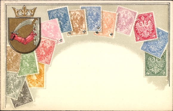 Sellos postales de Bosnia y Herzegovina, escudo de armas