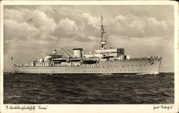 Buque de guerra alemán, buque de apoyo a la flota Saar, buque de escolta de submarinos, Reichsmarine, Kriegsmarine