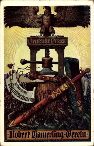 Academia de Artistas de Viena, Asociación Robert Hamerling, Tarjeta 4, Prensa Alemana, East German Review