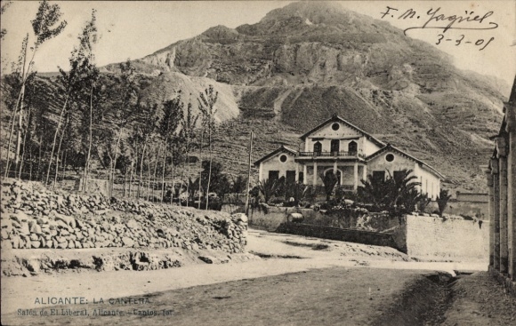 Postal Alicante Valencia España, Cantera