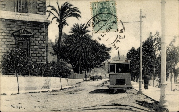 Postal Málaga Andalucía España, Parque