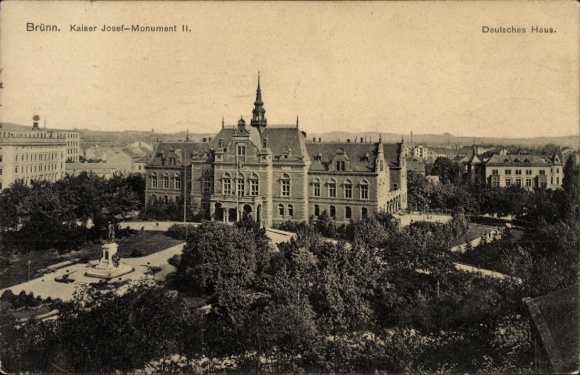 TP Brno Brünn Moravia del Sur, Monumento al Emperador José II, Casa Alemana
