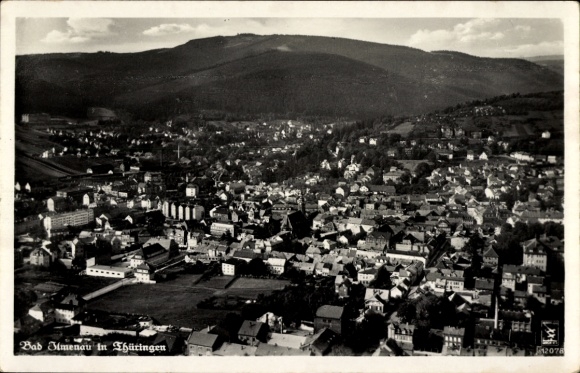 Ilmenau, Turingia, vista general de la ciudad, fotografía aérea