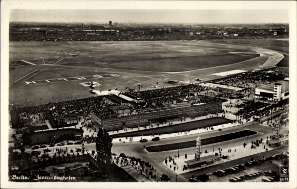 Aeropuerto de Berlín-Tempelhof, Aeropuerto Central, fotografía aérea, Klinke 9611