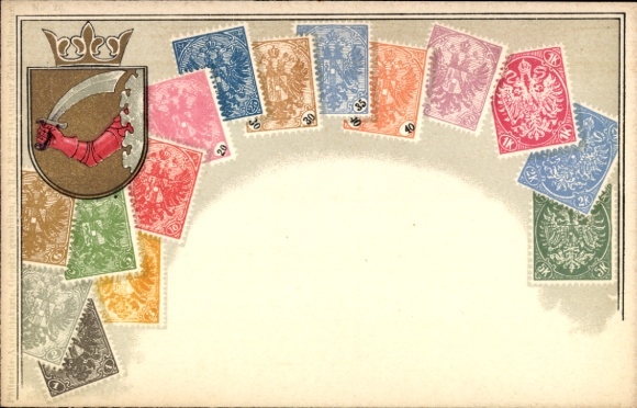 Sellos postales de Bosnia y Herzegovina, escudo de armas