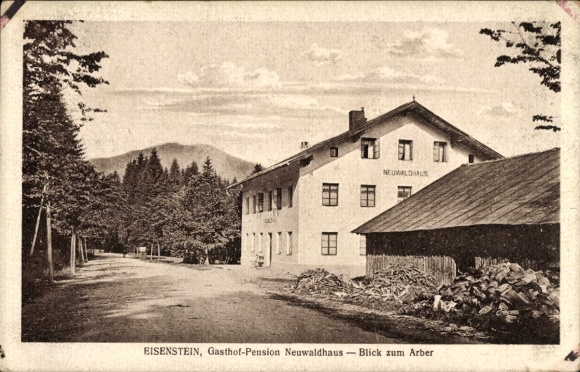 TP Bayerisch Eisenstein en el bosque bávaro, Baja Baviera, Gasthof Neuwaldhaus, Arber