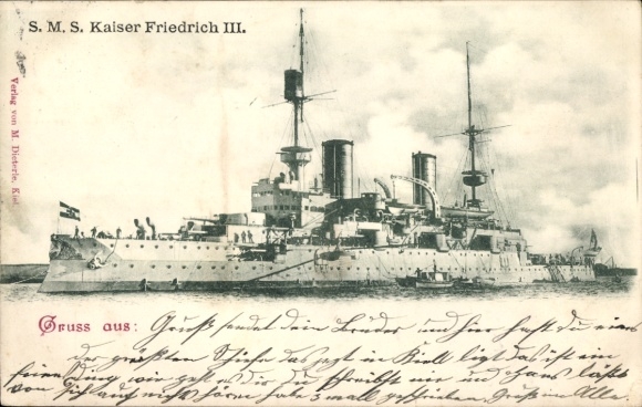 Buque de guerra alemán, SMS Kaiser Friedrich III, Armada Imperial