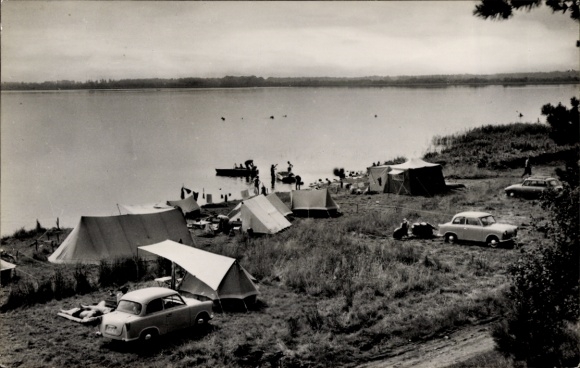 TP Plau am See Mecklenburg, camping en el lago Plau